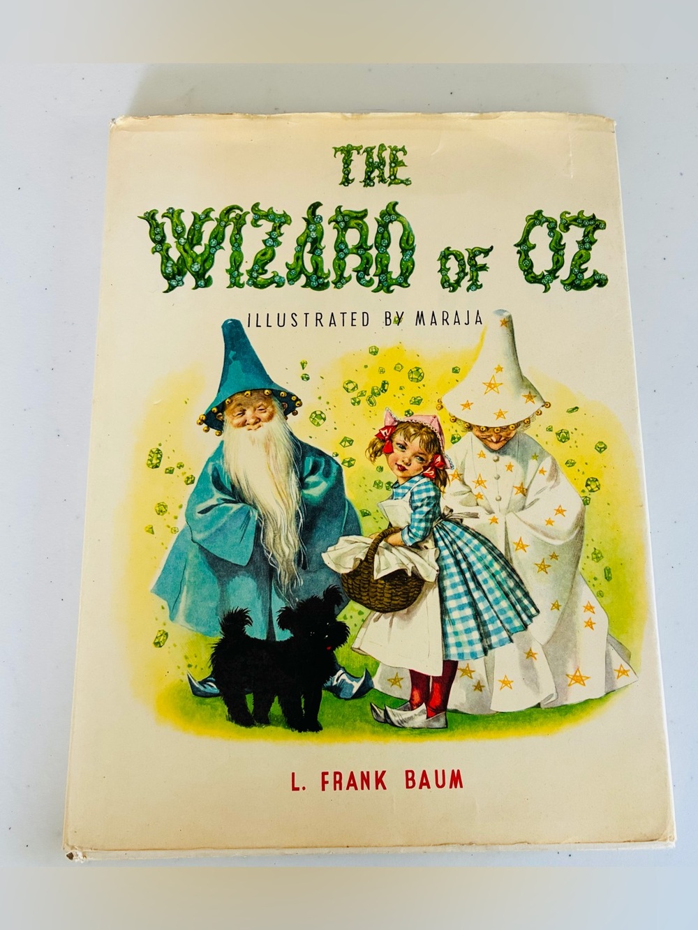 Vtg Wizard of Oz L. Frank Baum Maraja Illustrated Hardcover Dust-jacket Fantasy